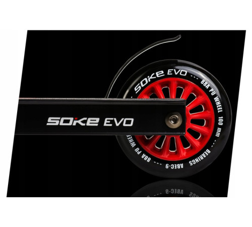 Самокат трюковий SOKE EVO чорно-червоний