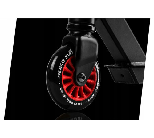 Самокат трюковий SOKE EVO чорно-червоний