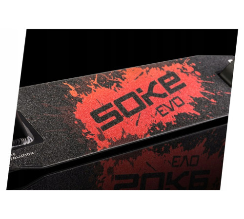 Самокат трюковий SOKE EVO чорно-червоний