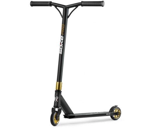 Самокат трюковий SOKE PRO золотисто-чорний