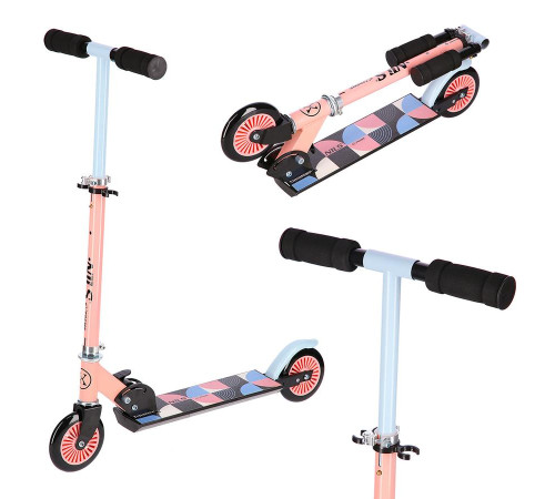 Дитячий самокат NILS EXTREME HD026 блакитно-рожевий