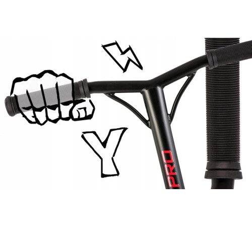 Самокат трюковий SOKE PRO червоний