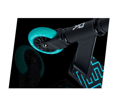 Самокат трюковий SOKE EVO чорно-бірюзовий