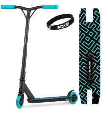 Самокат трюковий SOKE EVO чорно-бірюзовий