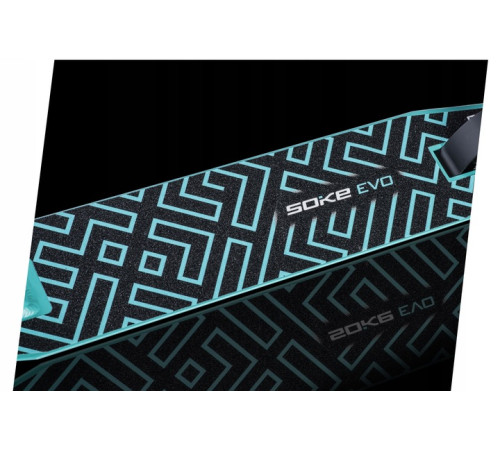 Самокат трюковий SOKE EVO чорно-бірюзовий