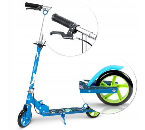 Дитячий самокат Ricokids Kodi Cosmos синій