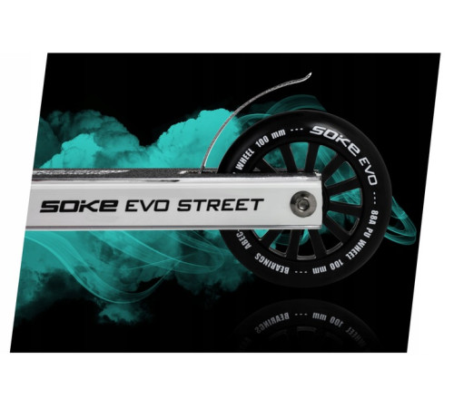 Самокат трюковий SOKE EVO Street сріблястий