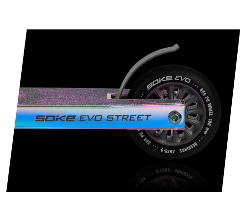 Самокат трюковий SOKE EVO фіолетовий