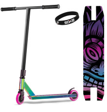 Самокат трюковий SOKE EVO чорно-фіолетовий