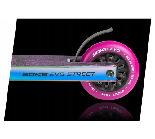 Самокат трюковий SOKE EVO чорно-фіолетовий