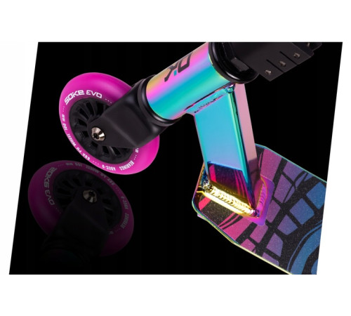 Самокат трюковий SOKE EVO чорно-фіолетовий