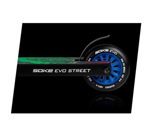 Самокат SOKE EVO чорно-зелений