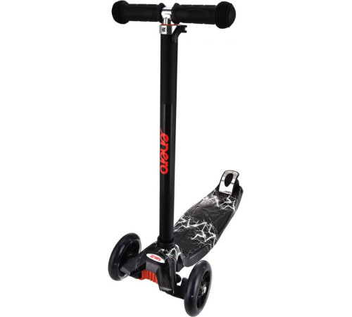 Дитячий самокат триколісний Enero Maxi Thunderstorm чорний