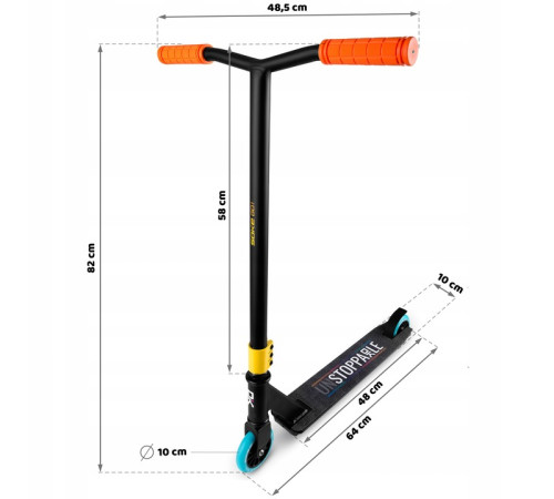Самокат трюковий SOKE GO чорний