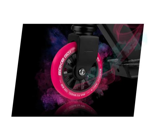 Самокат трюковий SOKE GO чорно-рожевий