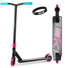 Самокат трюковий SOKE GO чорно-рожевий