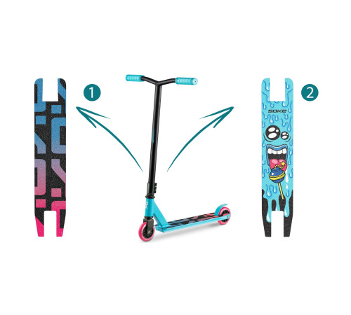 Самокат трюковий SOKE GO бірюзовий
