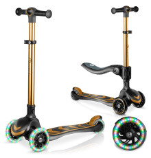 Самокат дитячий триколісний Nukido Filippo золотистий