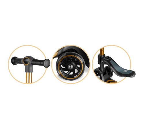 Самокат дитячий триколісний Nukido Filippo золотистий