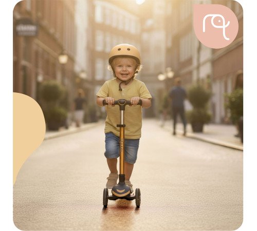 Самокат дитячий триколісний Nukido Filippo золотистий