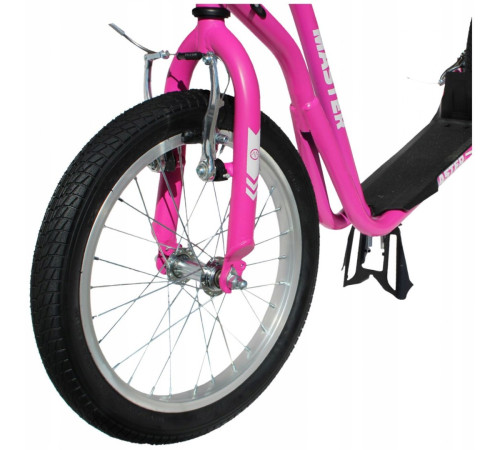 Самокат з надувними колесами MASTER Rebel Pink 16/12″ Самокат з надувними колесами MASTER Rebel Pink 16/12″