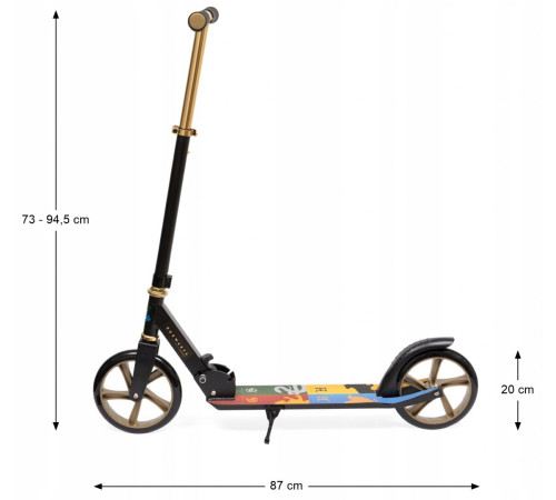 Дитячий самокат D’arpeje Harry Potter золотистий