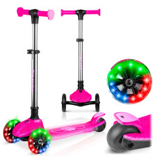 Самокат дитячий триколісний Ricokids Jelly рожевий