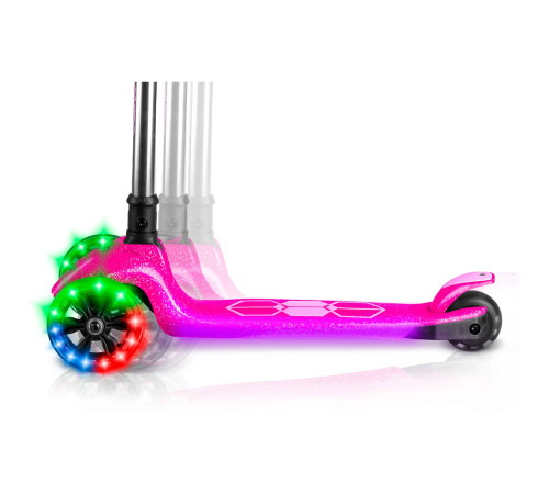 Самокат дитячий триколісний Ricokids Jelly рожевий