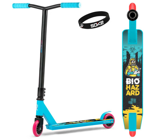 Самокат трюковий SOKE GO бірюзовий
