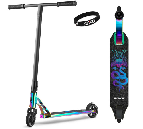 Самокат трюковий SOKE XTR Street Rainbow чорний