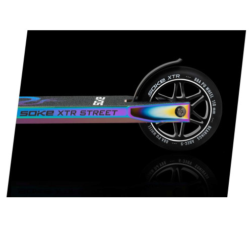 Самокат трюковий SOKE XTR Street Rainbow чорний