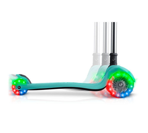 Самокат дитячий триколісний Ricokids Glow бірюзовий