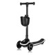 Дитячий самокат Lionelo MEY BLACK ONYX 26,5 х 60 х 64-76 см - чорний
