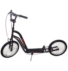 Дитячий самокат KUBISPORT 90 кг, чорний