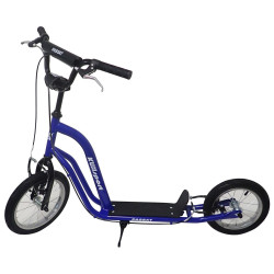 Дитячий самокат KUBISPORT 90 кг, чорно-синій