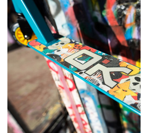 Самокат трюковий SOKE GO жовто‑синій