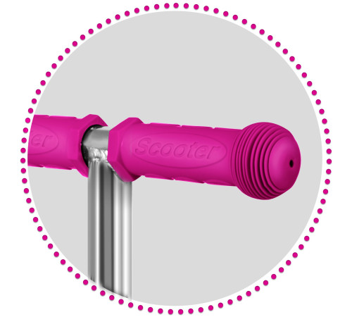 Дитячий самокат триколісний Ricokids Buggy рожевий