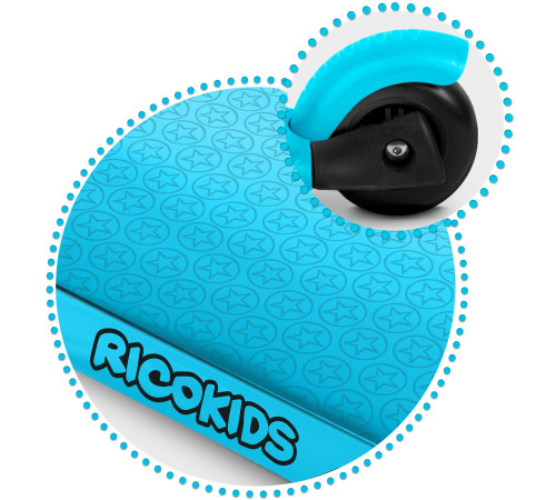 Дитячий самокат триколісний Ricokids Buggy синій