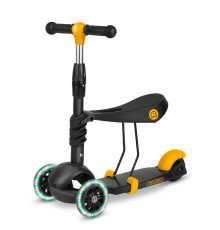 Самокат дитячий триколісний Ricokids Cubi чорно-помаранчевий