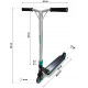 Самокат трюковий SOKE PRO сріблясто-чорний