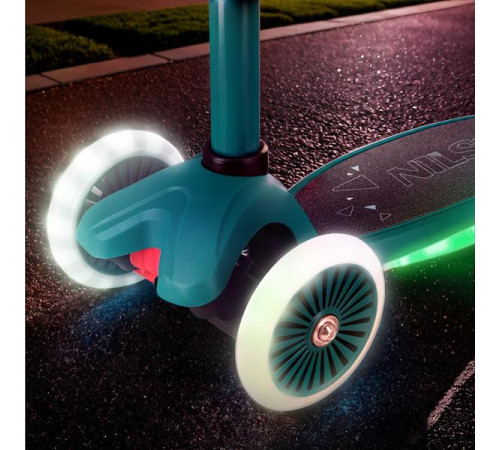 Самокат NILS FUN HLB1310, зелений