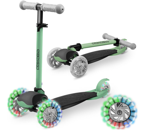 Дитячий самокат триколісний Ricokids Loco зелений