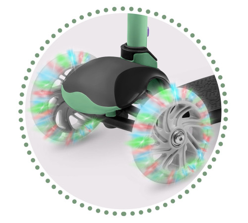 Дитячий самокат триколісний Ricokids Loco зелений