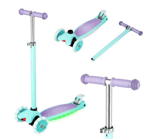 Самокат NILS FUN HLB1310, бірюзовий