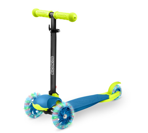 Самокат дитячий триколісний Ricokids Loco блакитно-зелений Самокат дитячий триколісний Ricokids Loco блакитно-зелений