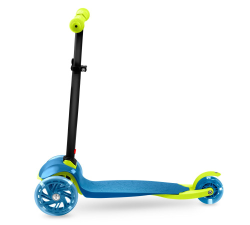 Дитячий самокат триколісний Ricokids Loco блакитно-зелений