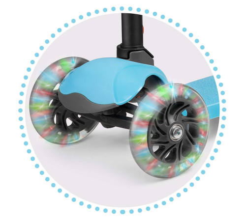 Самокат дитячий триколісний Ricokids Loco блакитний Самокат дитячий триколісний Ricokids Loco блакитний