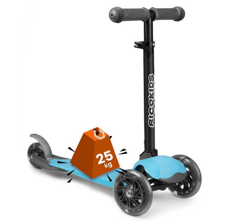 Самокат дитячий триколісний Ricokids Loco блакитний Самокат дитячий триколісний Ricokids Loco блакитний