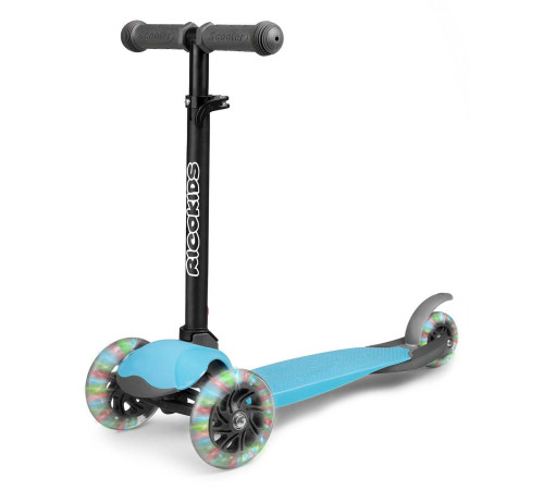 Дитячий самокат триколісний Ricokids Loco блакитний