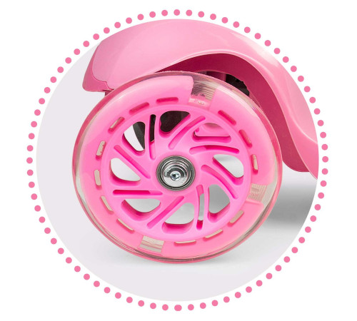 Самокат дитячий триколісний Ricokids Loco рожевий Самокат дитячий триколісний Ricokids Loco рожевий